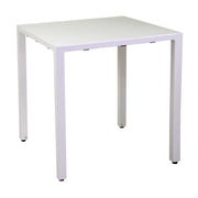 Tavolo alluminio regolabile Alma biancoquadro cm 70x70h75
