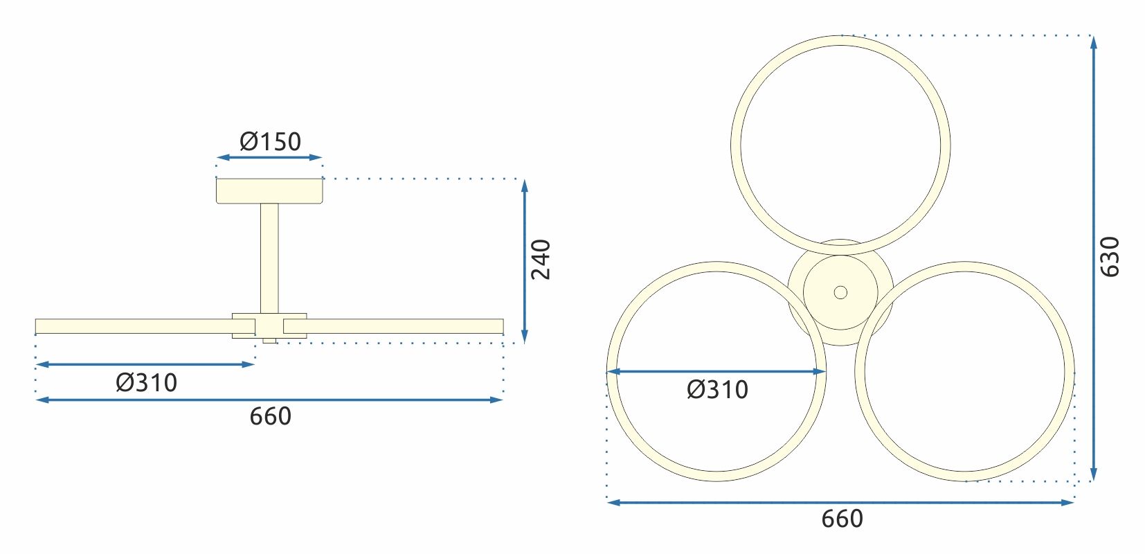 Lampada Led App993-c Gold + Telecomando