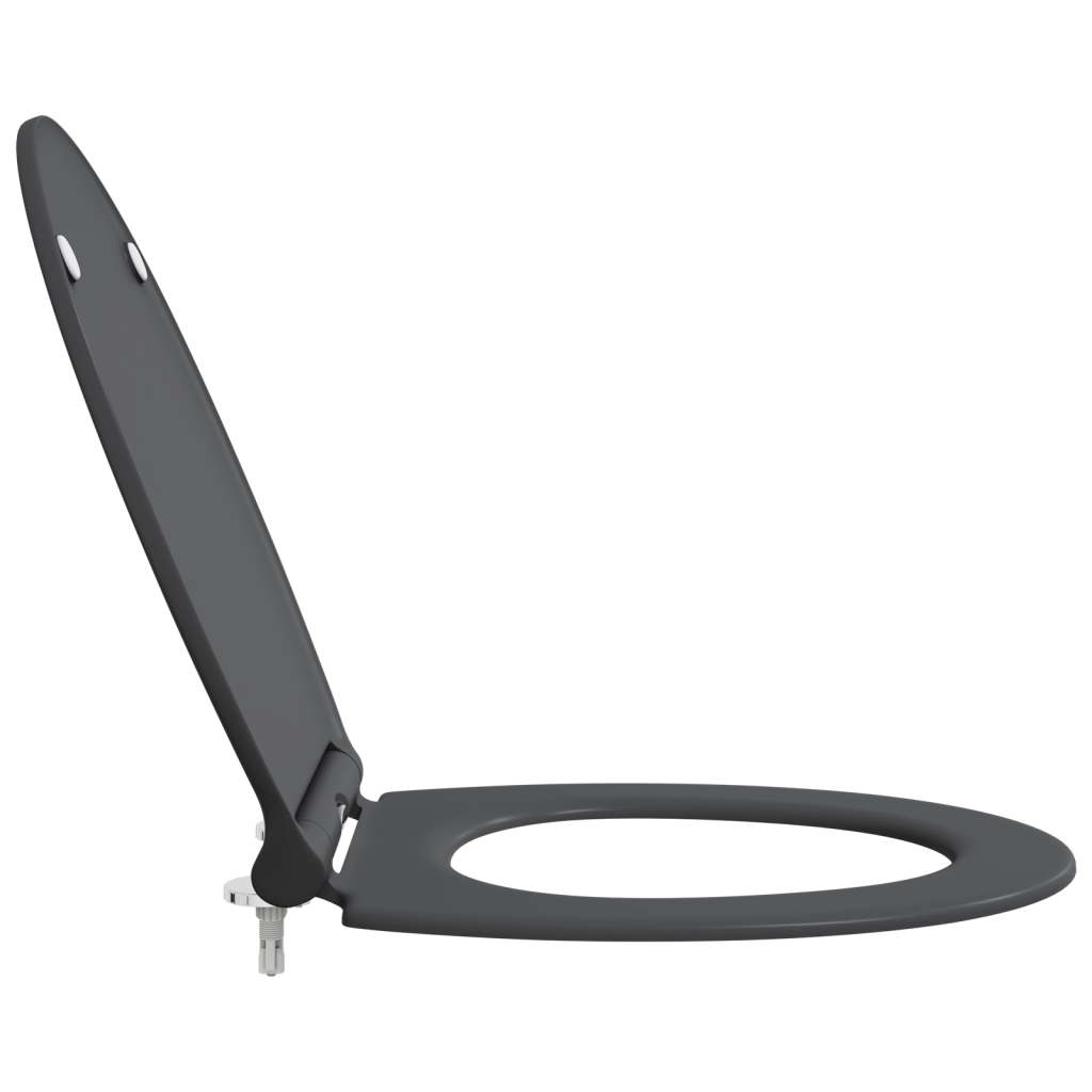 Toilette a rilascio rapido  con chiusura morbida in Duroplast Antracite