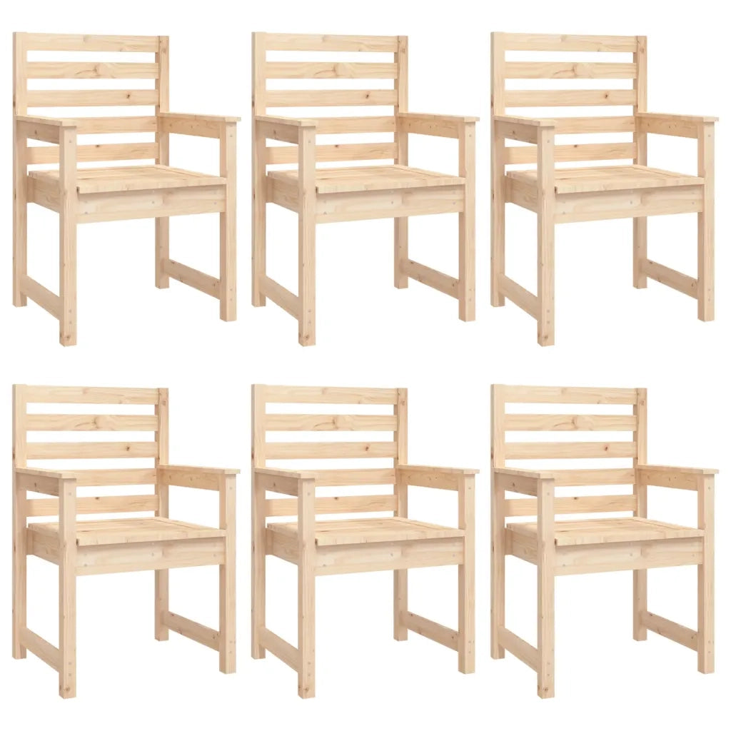 Set da Pranzo da Giardino 7 pz in Legno Massello di Pino 3154713