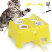 Giocattolo Interattivo per Gatti Ricaricabile ¨C zephmum ¨C Giallo 18.8x14x6 cm