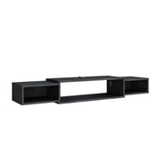 Vicco Mobile tv Calcestruzzo nero 139.7 x 20.3 cm con ripiani aperti