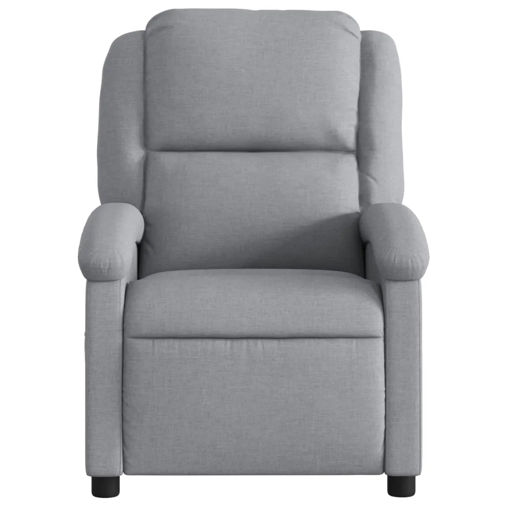 Divano Sedia-Poltrona reclinabile in Tessuto Grigio Chiaro 835755