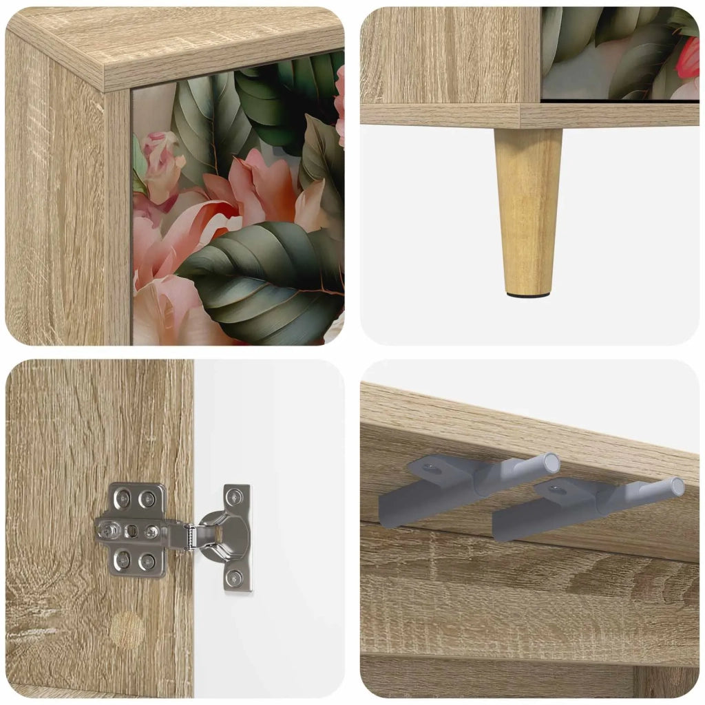 Mobile TV BORNE 102 x 33 x 50 cm Sonoma Legno ingegnerizzato 8007076