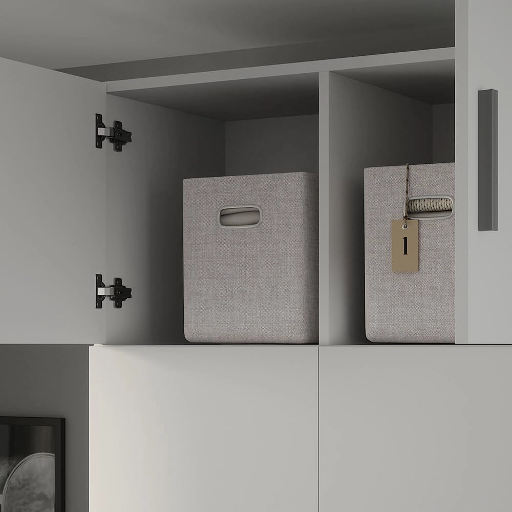 Modulo aggiuntivo Ingo, Bianco, 80 x 40 cm con 2 porte, adatto per l'ampliamento di armadi multifunzione