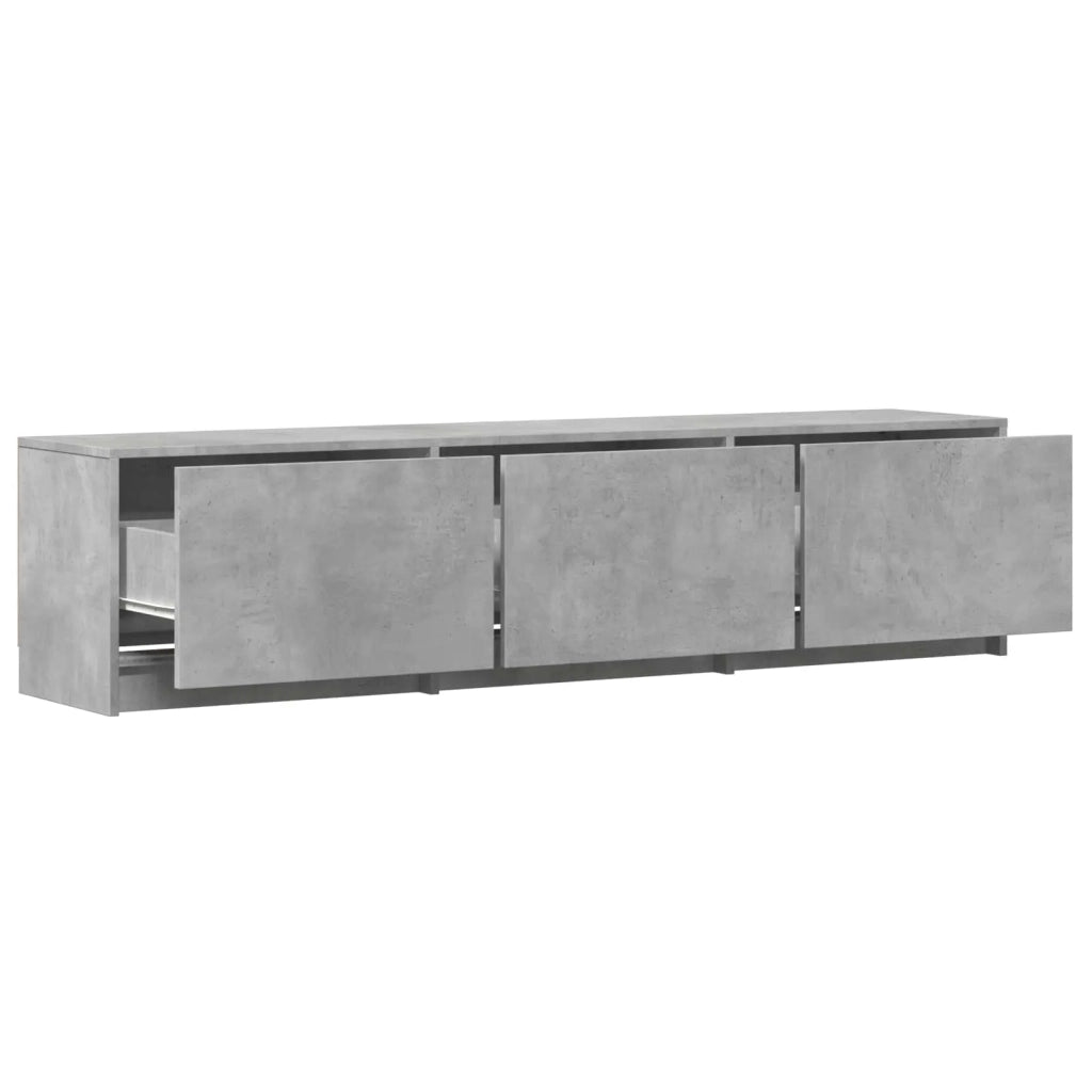 Mobile TV con LED con LED Grigio Cemento 165 x 34 x 40 cm 3418713