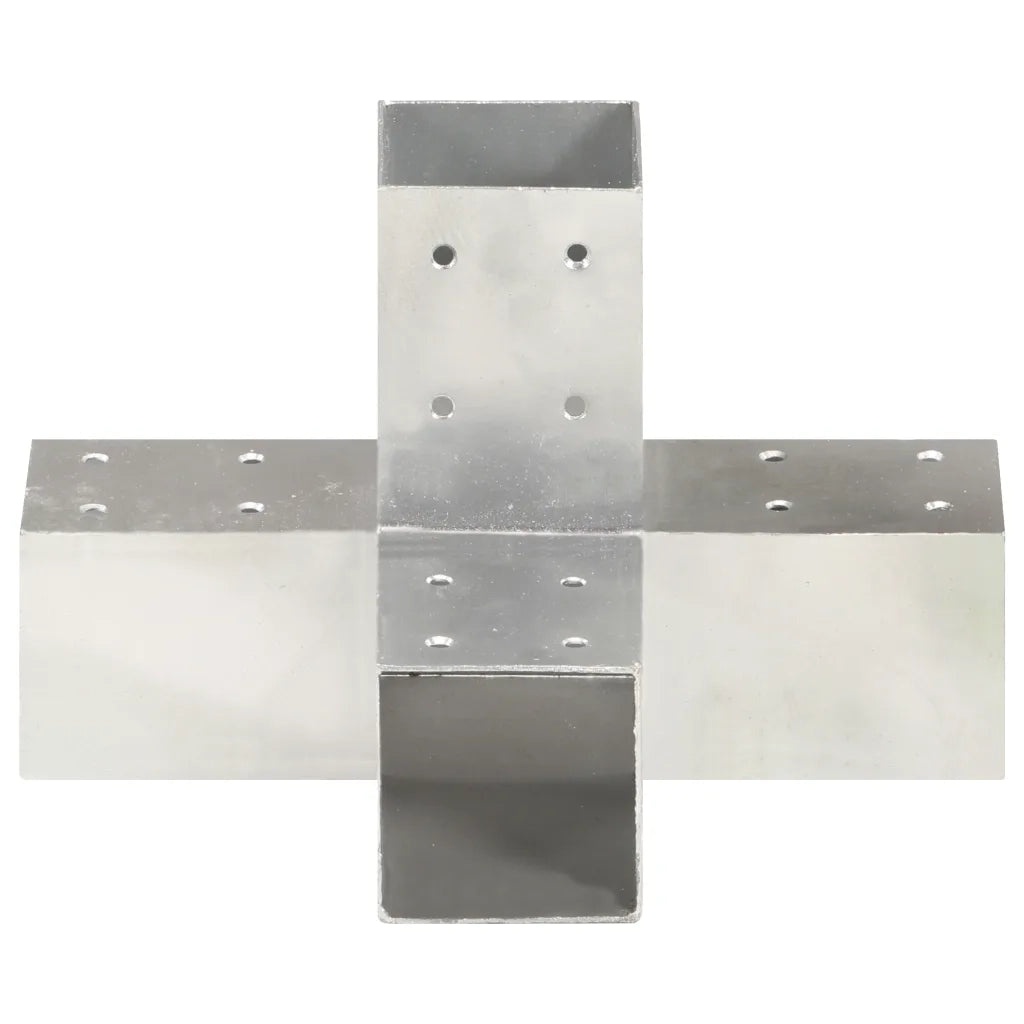 Connettore per Pali a Forma di X in Metallo Zincato 71x71 mm CFW1376385