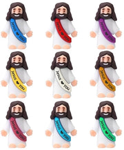 Mini figure religiose 9 pezzi - Giocattoli religiosi - Feste religiose - Scuola domenicale - Attività manuali - Regali battesimale (3 x 1,5 x 3,5 cm)