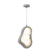 Maytoni Sospensione Contemporanea Opus 1 luce G9 grigio poliresina diffusore vetro