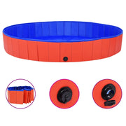 Piscina per Cani Pieghevole Rossa 200x30 cm in PVC cod mxl 72633