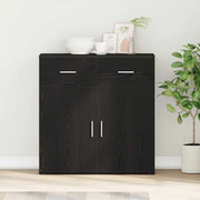 Credenza Rovere Nero 78 x 38 x 80 cm Legno multistrato 871677