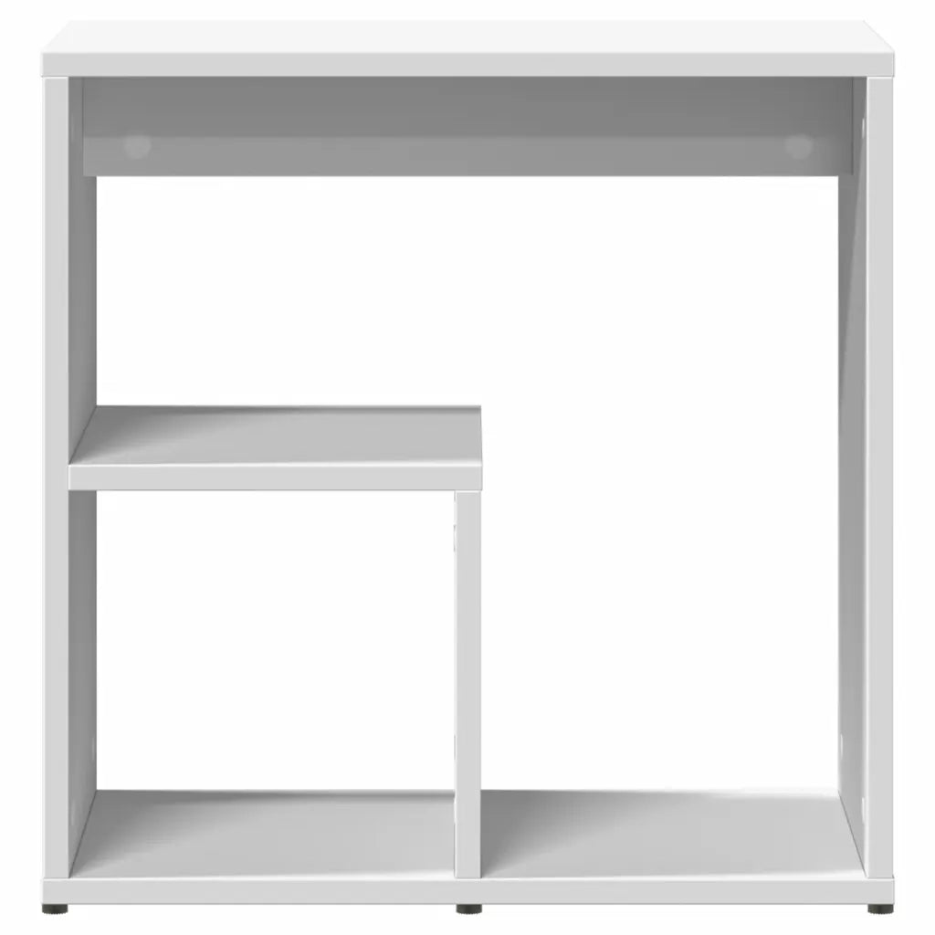 Tavolino Bianco 50x30x50 cm in Legno Multistrato 840555