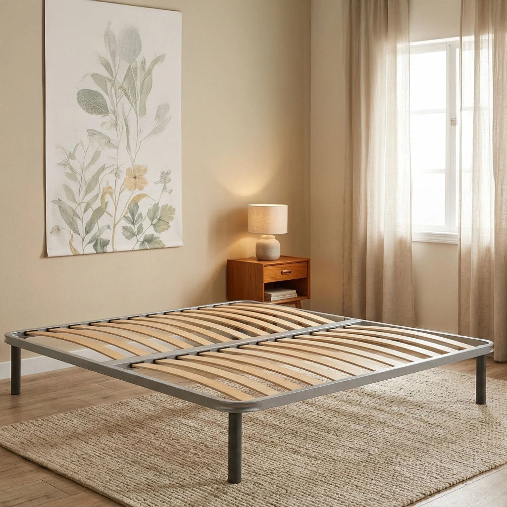 Rete letto matrimoniale Alessa, Rete ortopedica in multistrato di betulla a 13 doghe, 100% Made in Italy, cm 160x190h 34