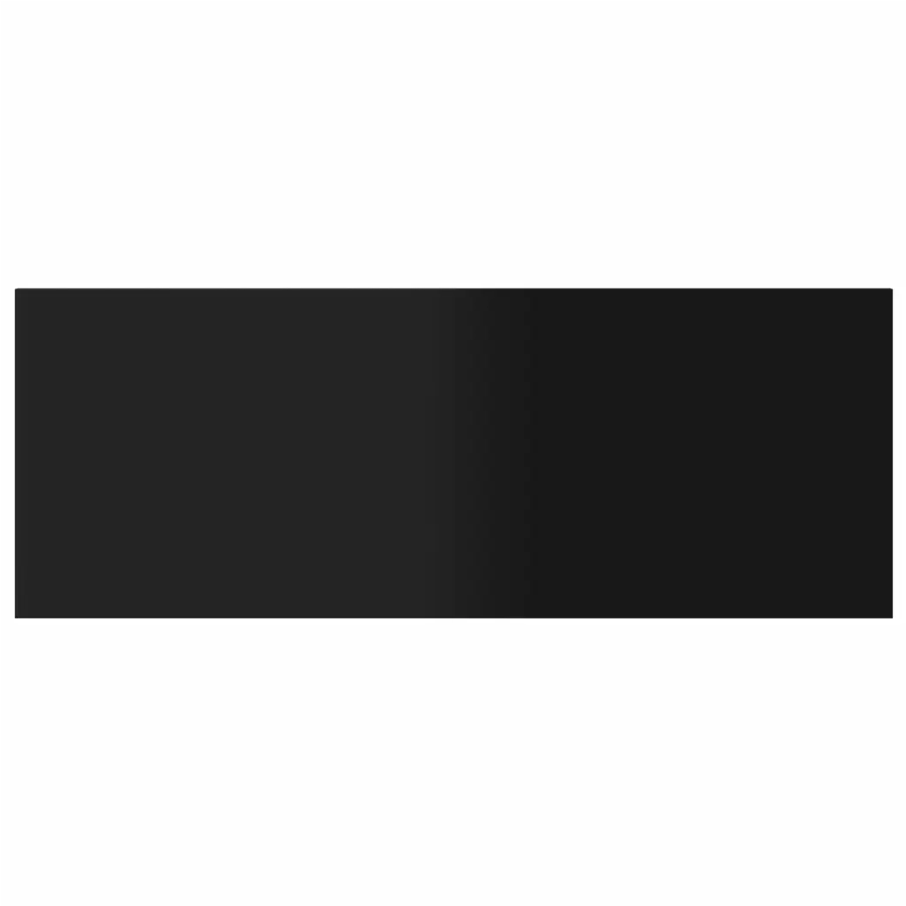 Ripiani per Libreria 8 pz Nero Lucido 80x30x1,5 cm Truciolato cod mxl 63383