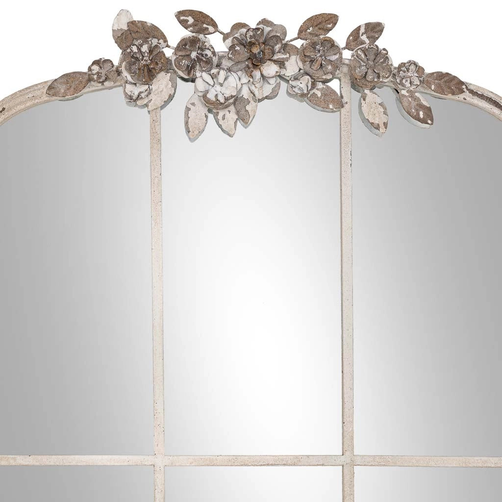 Specchio in legno bianco 61x5x114h cm