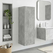 Mobiletto da Bagno a Muro Grigio Cemento 33 x 34,5 x 60 cm 890535