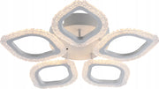 Plafoniera LED dimmerabile Vargo 5 luci bianca foglie