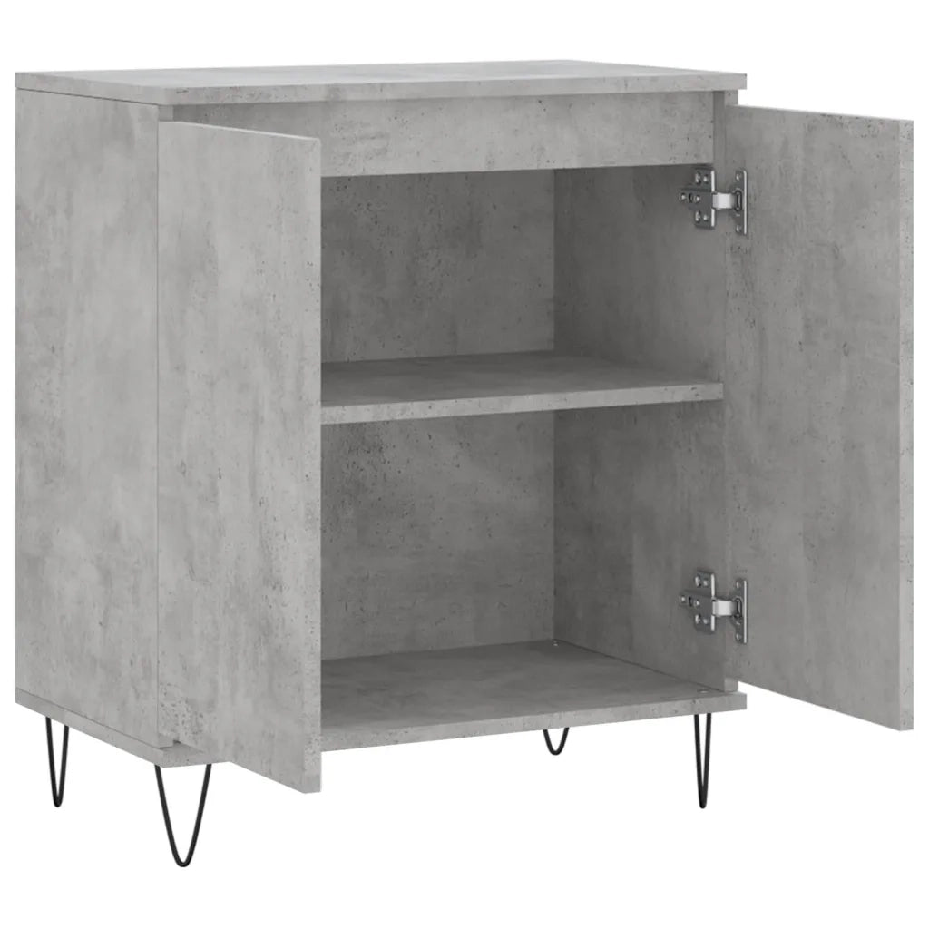 Credenza Grigio Cemento 60x35x70 cm in Legno Multistrato