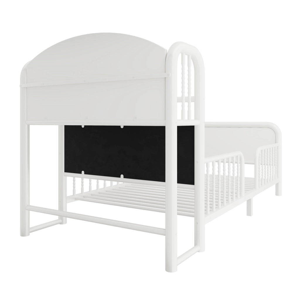 letto per bambini metallo bianco 90 x 200 cm