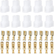 Set di 20 stecchi a piatto - T tipo 2-pini connettore a goccia impermeabile - connettore per cavi per auto FT-7800R 8800R 8900R.