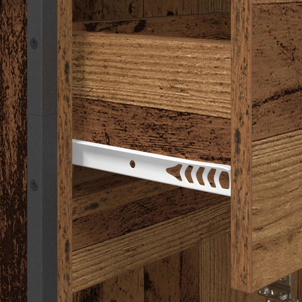 Mobile da Bagno con cassetto Legno vecchio 40 x 30 x 100 cm