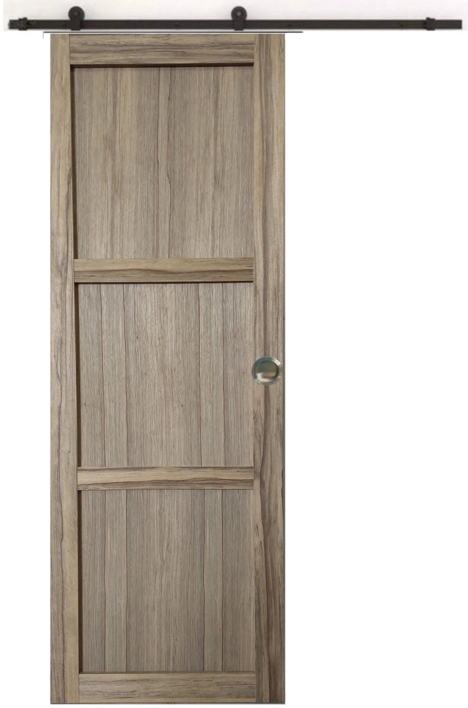 Porta Scorrevole Frake 3 Ante H204 x L73 + guida a rulli + 2 gusci senza maniglia