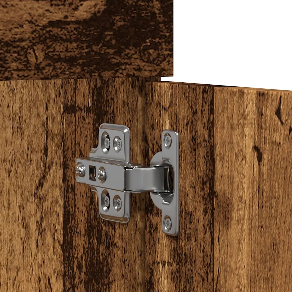 Mobile Lavabo Bagno Legno Antico 90x38,5x46 cm Multistrato 856215