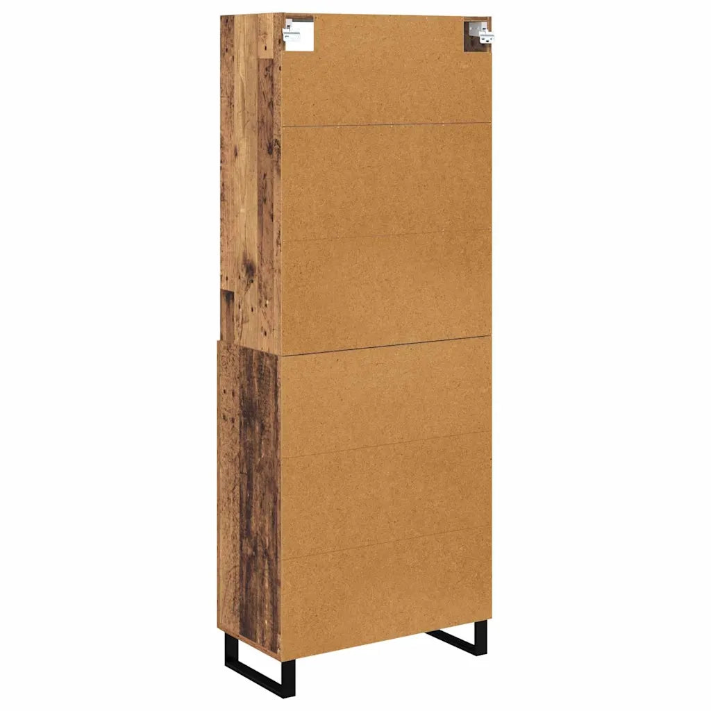 Credenza con cassetto 2 pz | Madia | Buffet da pranzo | Armadio da pranzo Legno vecchio Legno multistrato