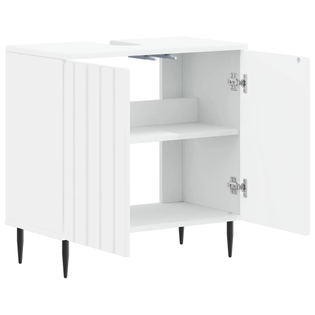 Armadio per Lavabo da Bagno ZWOLLE Bianco 59,5 x 31,5 x 59 cm 896345