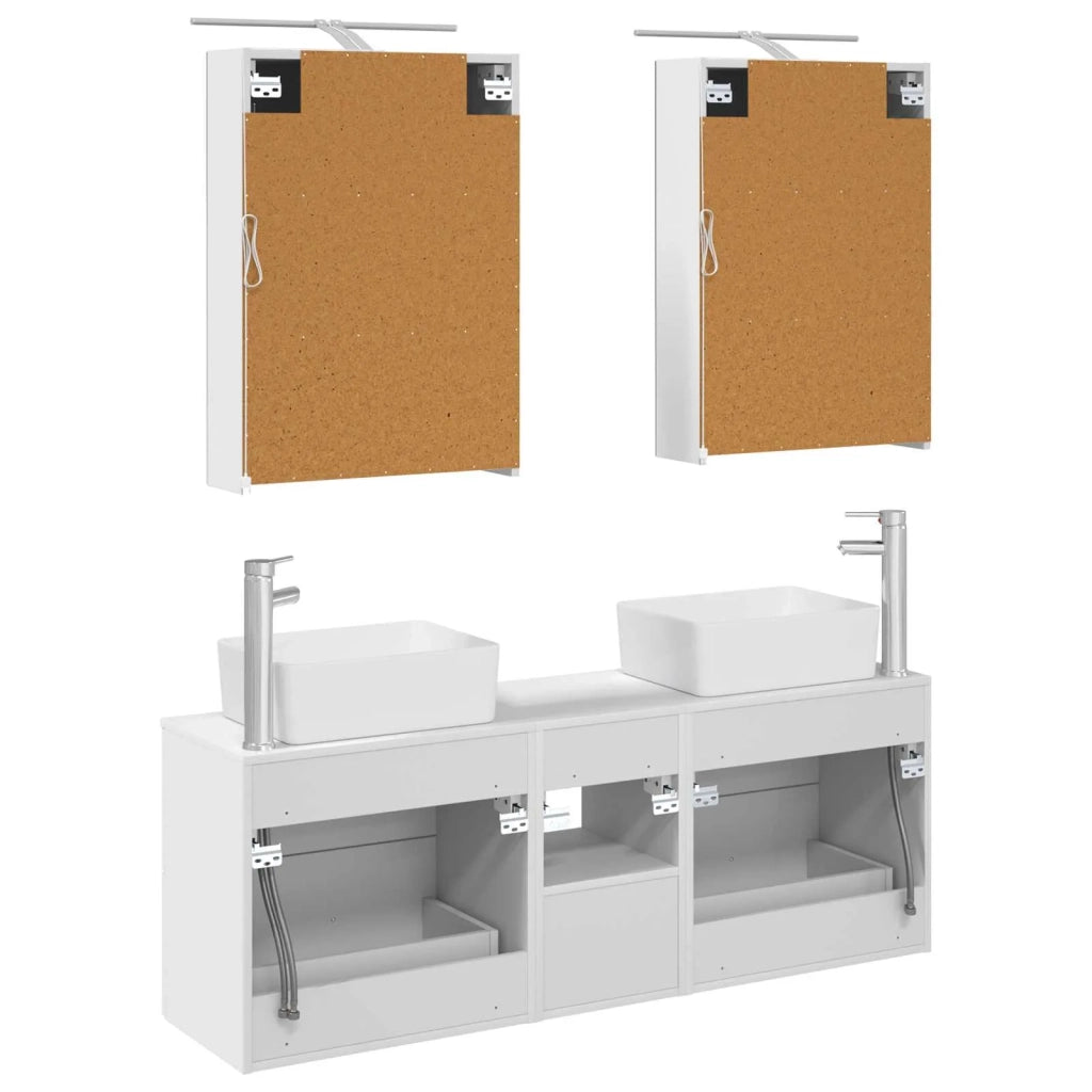 Set di mobili per il bagno 5 pcs Bianco 3406831