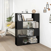 Libreria/Divisorio Nero 100x24x124 cm cod mxl 20384