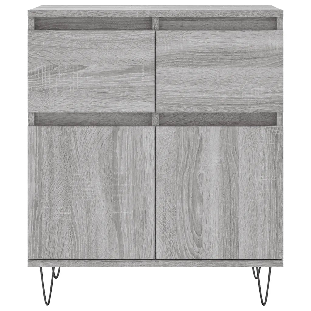Credenza Grigio Sonoma 60x35x70 cm in Legno Multistrato 831122