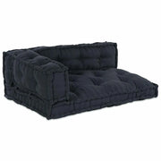 Cuscino per Divano 3 pz-Set di 3 Cuscini per Sofa Antracite Tessuto