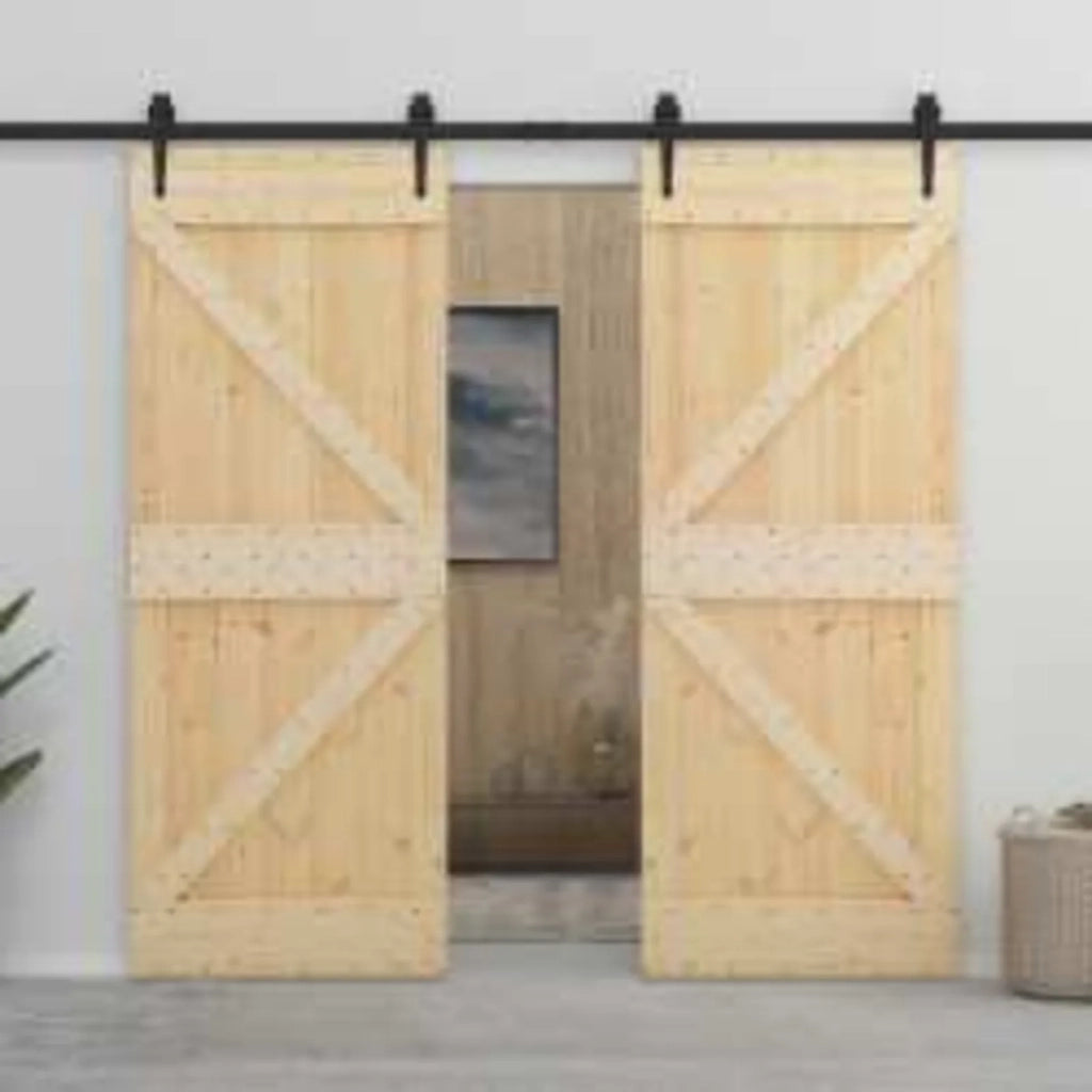 Porta NARVIK Naturale 80 x 210 cm Legno di pino solido 351042