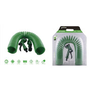 Trade Shop - Tubo Flessibile Spirale Molla 10 Mt Con Pistola Innaffiare Giardino Pompa 57518 -