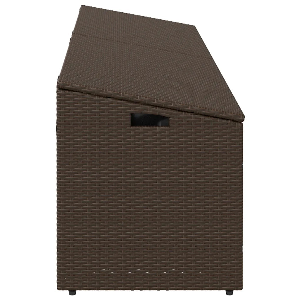 Baule da Giardino Marrone 220x50x58 cm in Polyrattan 4104075