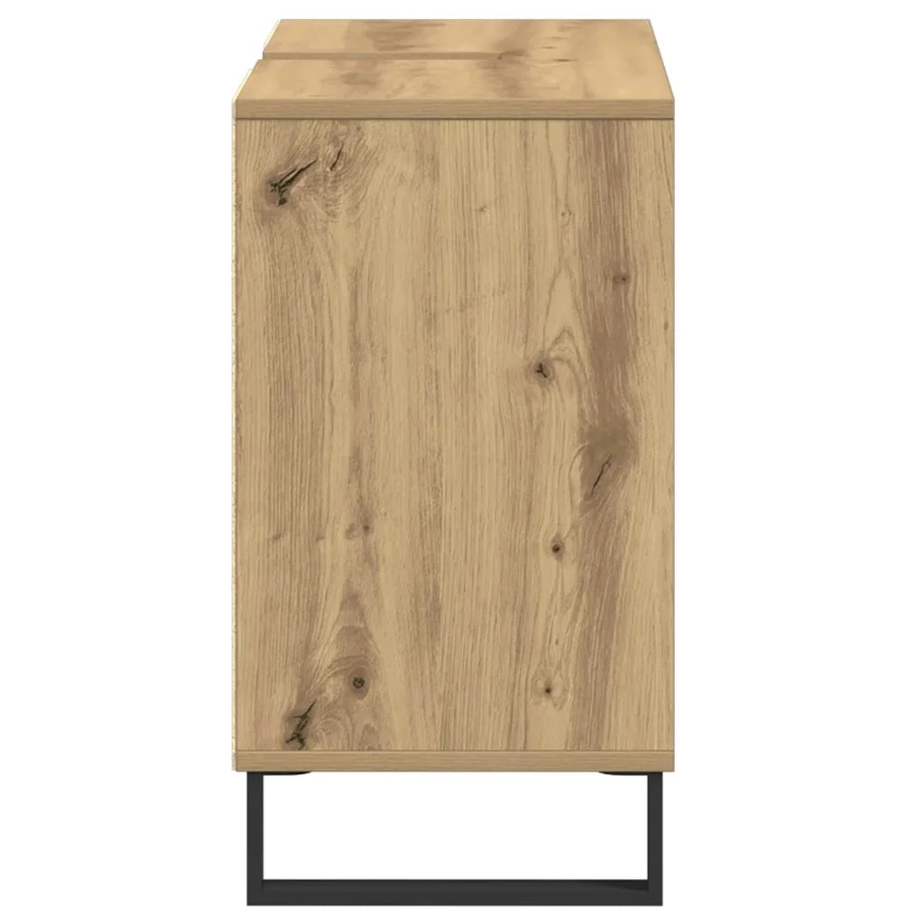 Mobile da Bagno con porta Rovere artigianale 80 x 33 x 60 cm 873899