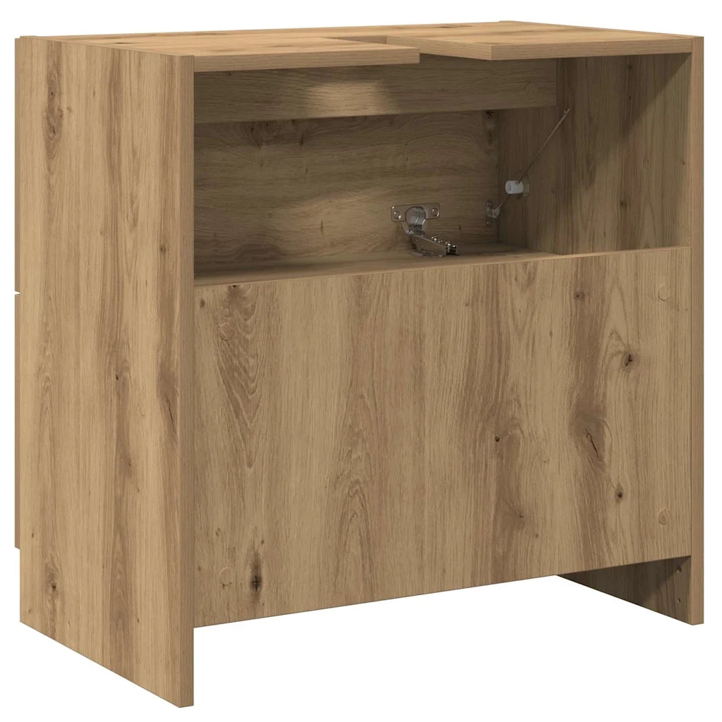 Mobile da Bagno con cassetto Rovere artigianale 59 x 37 x 59 cm 868822