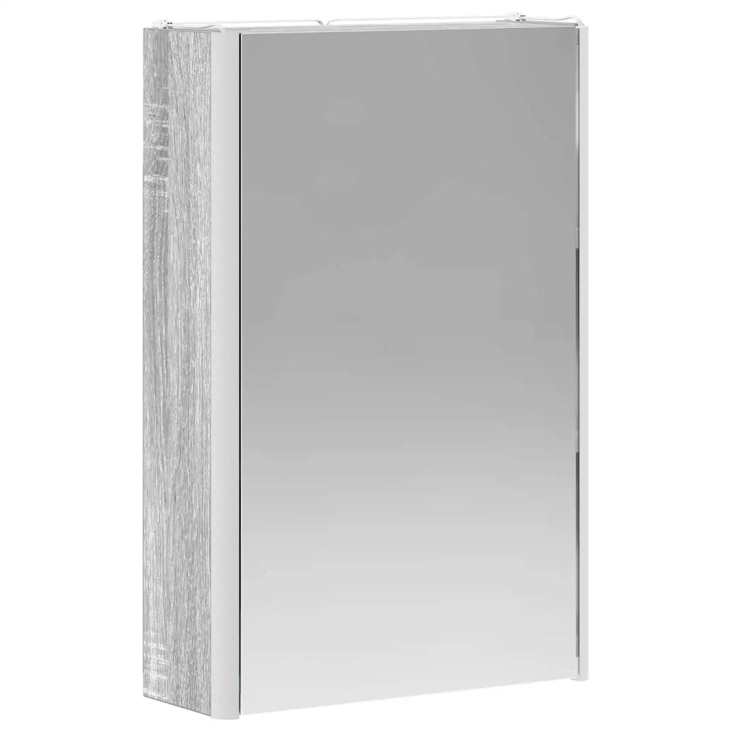 Mobiletto per specchio da bagno Grigio Sonoma 33 x 11,5 x 50 cm 889220