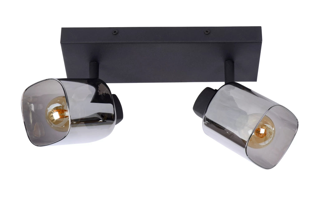 Plafoniera doppio faretto Alion 2xE14 nera 25W Lucide