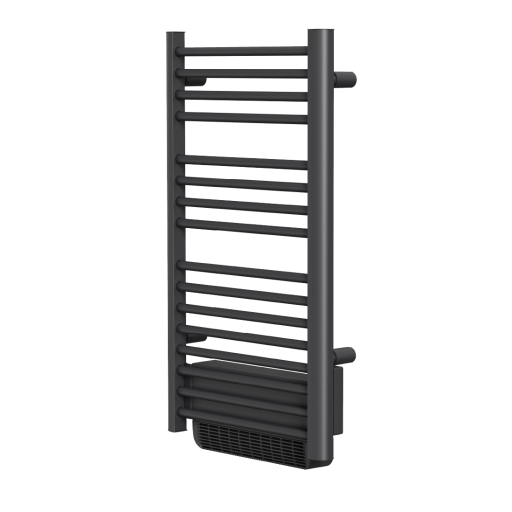 Scaldasalviette elettrico senza liquidi con soffiante 500W+1000W H.100,5xL54cm HESTIA nero