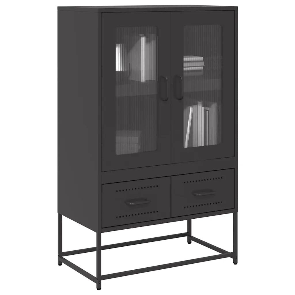 Credenza Nera 68x39x111,5 cm Acciaio 853362