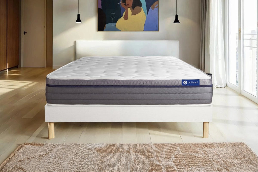 Kit rete e materasso matrimoniale Actimemo zen 90x190cm - Spessore : 26cm- memory foam - Bilanciato -