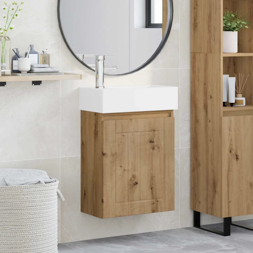 Mobile bagno con rubinetto Rovere Artigianale 889490