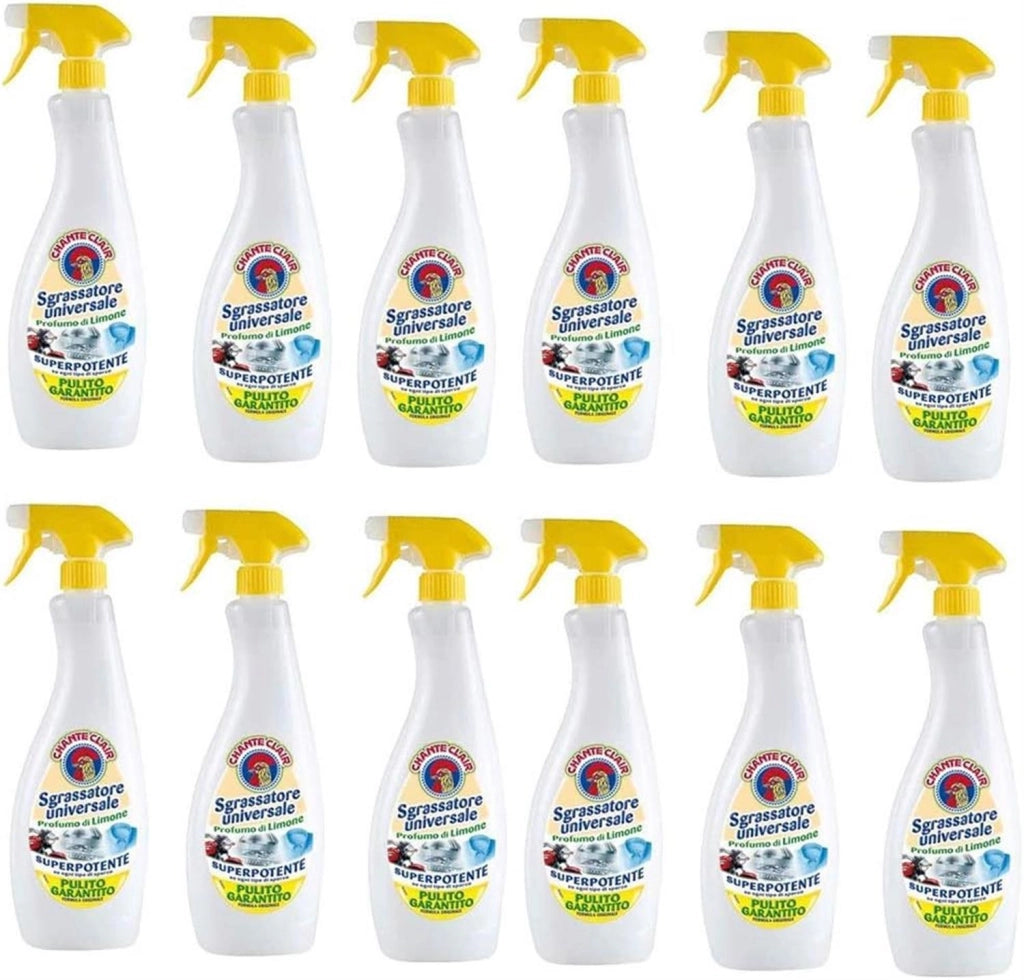 CHANTECLAIR CONFEZIONE DA 12 PZ SGRASSATORE 700ML DISINFETTANTE AL LIMONE