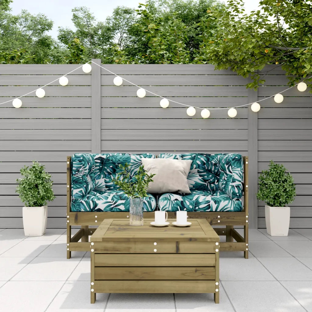Set Divani da Giardino 3pz con Cuscini Legno Impregnato di Pino 3250759