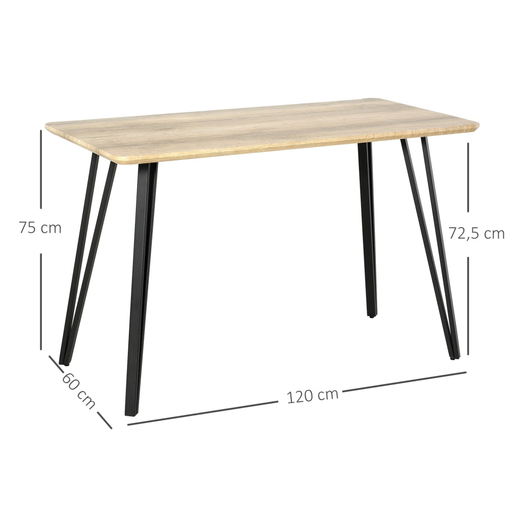 Tavolo da pranzo industriale allungabile ¨C Xylo ¨C Legno effetto quercia chiara 120x60x75