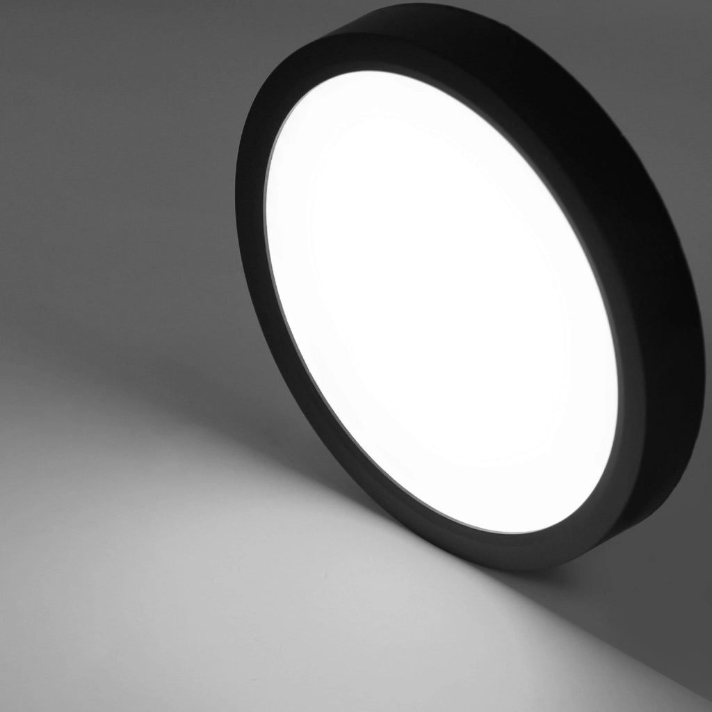 ZMH Lampada da soffitto LED nera IP44 23cm facile installazione