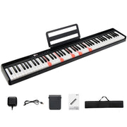 Tastiera elettronica con 88 tasti borsa per la conservazione pedale di risonanza, Pianoforte digitale portatile