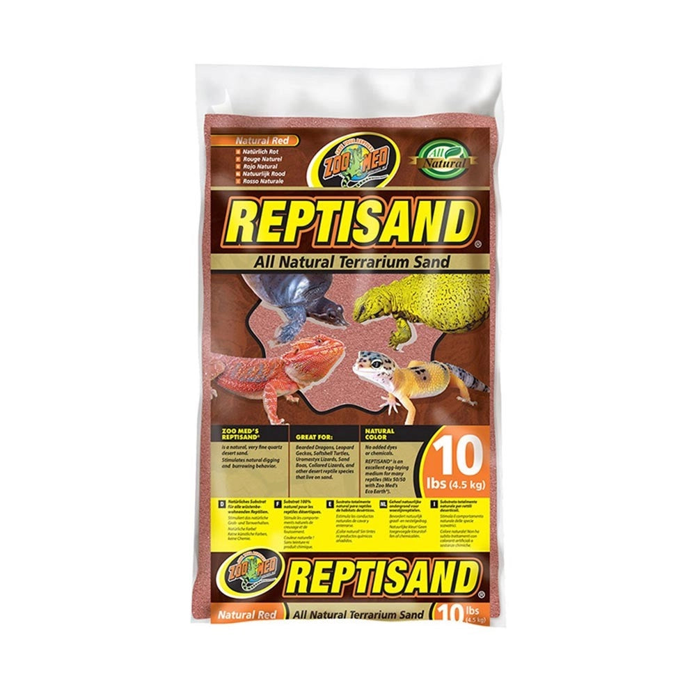Zoomed Repti Sand 4,5 kg - substrato naturale per rettili di habitat desertico Colore: Rosso Naturale